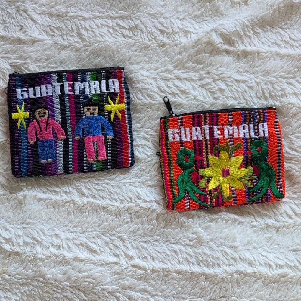 Colorful Guatemala Coin Pouches